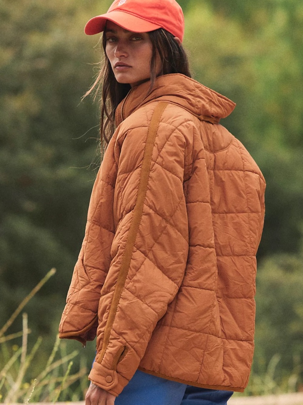 Free People Pippa Packable Puffer in Toasted Coconut